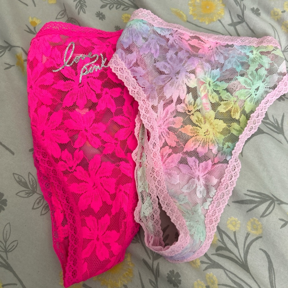 Pink thongs